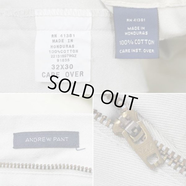 画像4: 90's Polo Ralph Lauren 2タック チノトラウザー "ANDREW PANT / IVORY / W32 L30" (4)