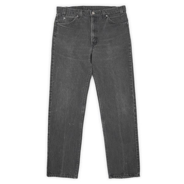 画像1: Early 90's Levi's 505 サルファ染め ブラックデニムパンツ "MADE IN USA / W34 L32" (1)