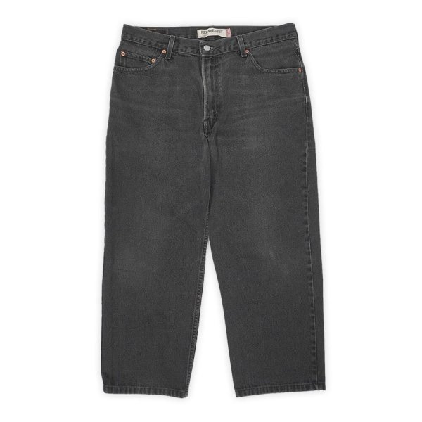 画像1: 00's Levi's 550 ブラックデニムパンツ "W36 L26相当" (1)