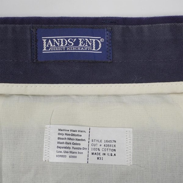 画像3: 90's LANDS' END 2タック チノトラウザー "MADE IN USA" (3)