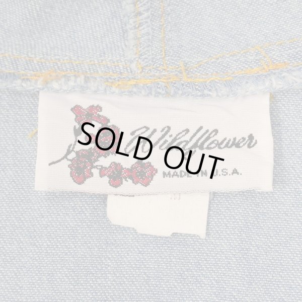 画像2: 90's Wild Flower デニムフーディージャケット "MADE IN USA" (2)