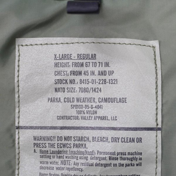 画像2: 00's US.Armed Forces ECWCS ウッドランドカモ柄 GORE-TEX PARKA "X LARGE-REGULAR" (2)