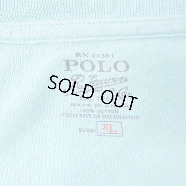 画像3: 00's Polo Ralph Lauren ポケットTシャツ “Light Blue” (3)