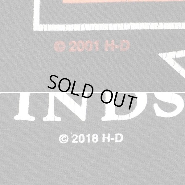 画像4: 00's HARLEY DAVIDSON 両面プリントTシャツ “FADE BLACK” (4)