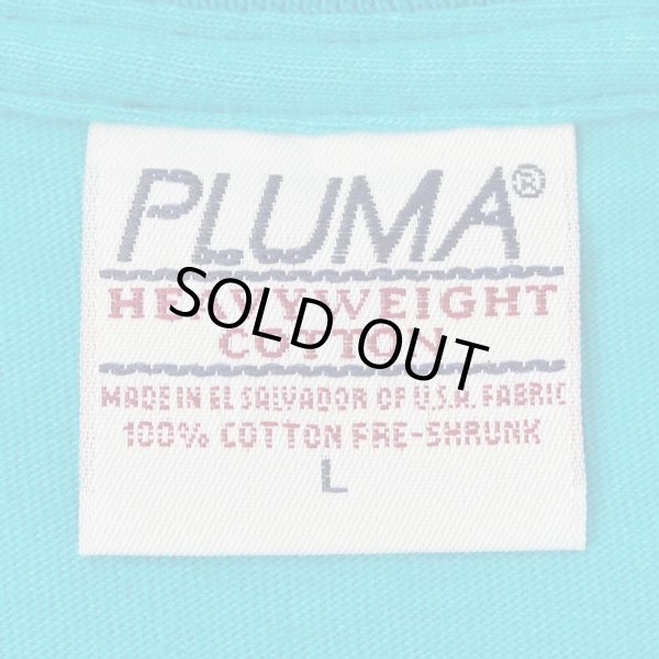 画像2: 90's PLUMA ブランクTシャツ " Turquoise Blue" (2)
