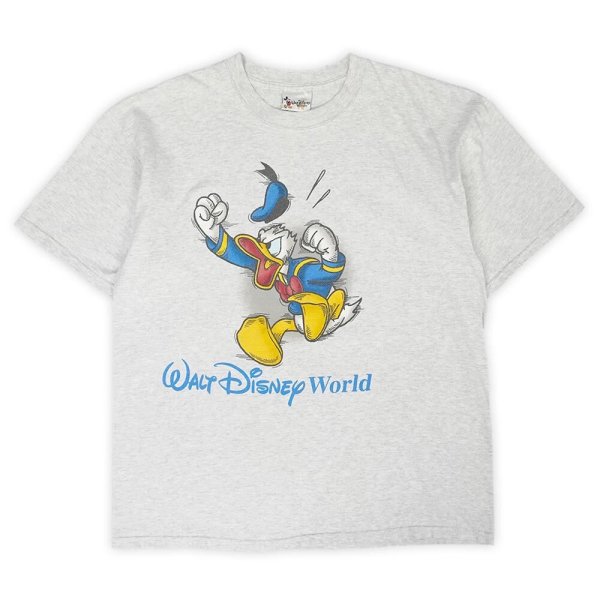 画像1: 90-00's Disney キャラクタープリントTシャツ "DONALD" (1)