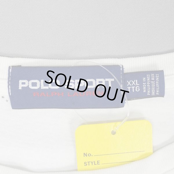 画像2: 00's POLO SPORT L/S プリントTシャツ "WHITE" (2)