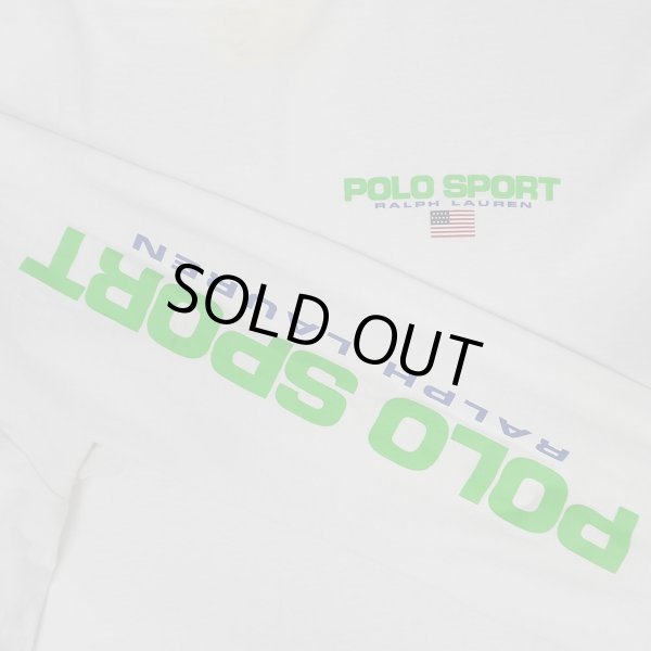画像3: 00's POLO SPORT L/S プリントTシャツ "WHITE" (3)
