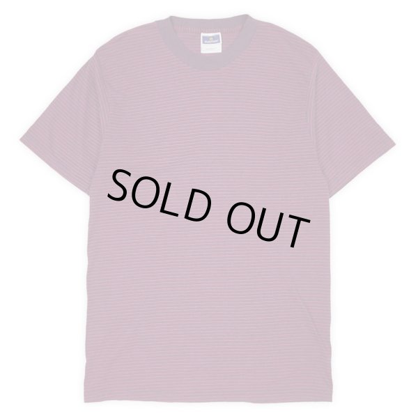 画像1: 00's Puritan マルチボーダーTシャツ "Burgundy Base" (1)
