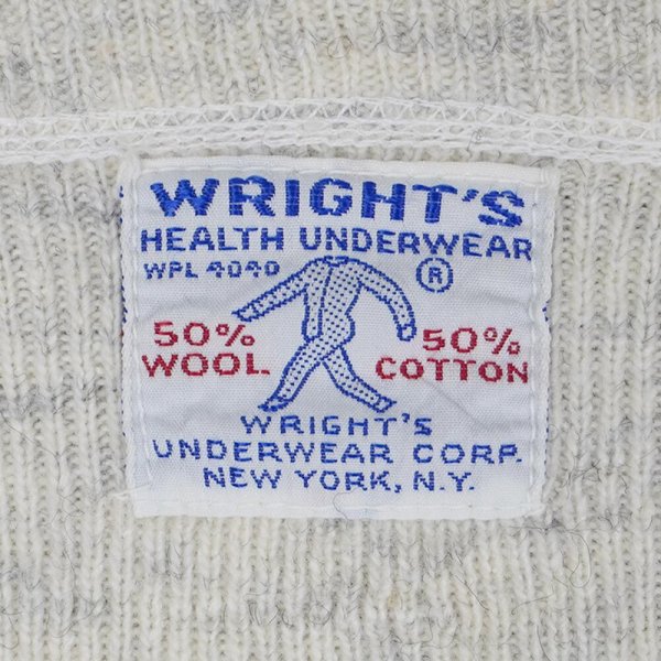 画像2: 40-50's WRIGHT'S ウール×コットン カットソー (2)