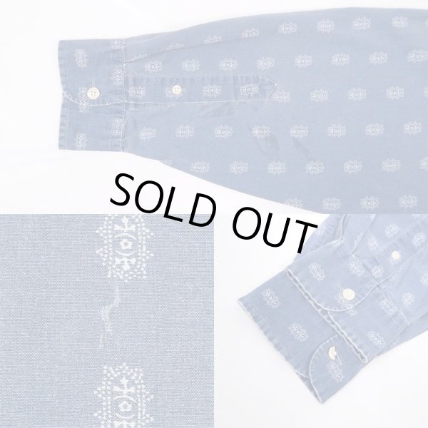 画像4: 90's J.CREW 総柄 レギュラーカラーシャツ (4)