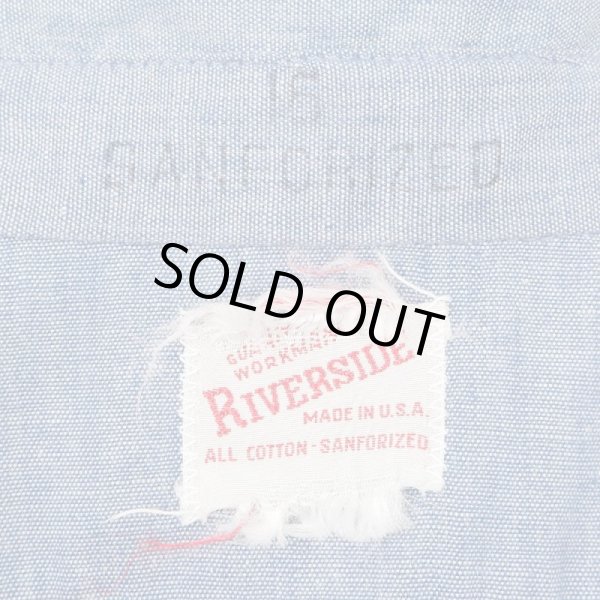 画像3: 60's RIVERSIDE 2TONE シャンブレーシャツ "MADE IN USA" (3)