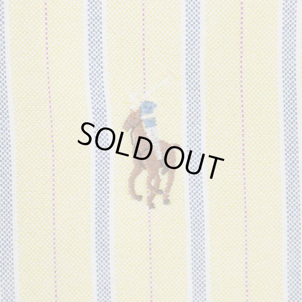 画像3: 90's Polo Ralph Lauren ボタンダウンシャツ "CLASSIC FIT / YELLOW BASE" (3)