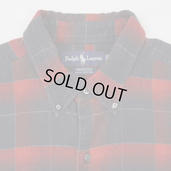 画像3: 90's Polo Ralph Lauren オンブレチェック柄 ボタンダウンシャツ "MARLOWE" (3)