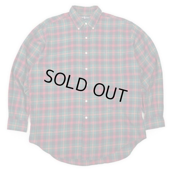 画像1: 90's Polo Ralph Lauren フランネル ボタンダウンシャツ "BLAKE" (1)