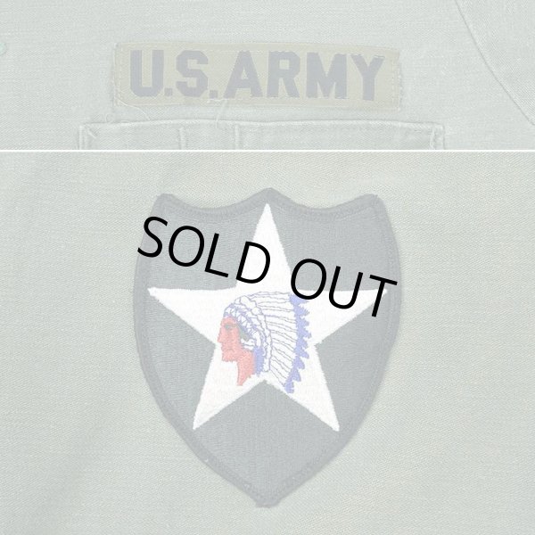 画像3: 70's US.ARMY コットンサテン ユーティリティシャツ (3)