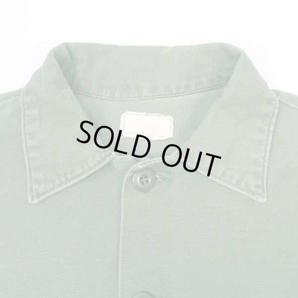 画像4: 70's US.ARMY コットンサテン ユーティリティシャツ (4)