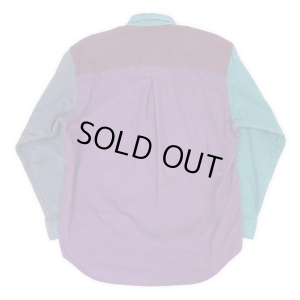 画像2: 90's WOOLRICH シャモアクロス ボタンダウンシャツ "Crazy Pattern / MADE IN USA" (2)