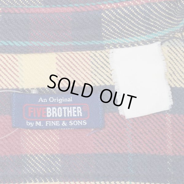 画像2: 00's FIVE BROTHER ヘビーネルシャツ (2)