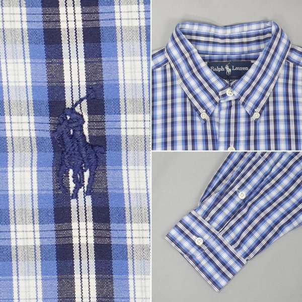 画像3: 90's Polo Ralph Lauren ボタンダウンシャツ "BLAKE" (3)