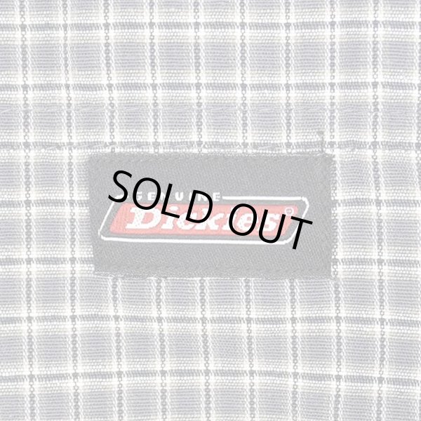 画像4: Late 90's Dickies S/S オープンカラーシャツ "CHACOAL Plaid" (4)