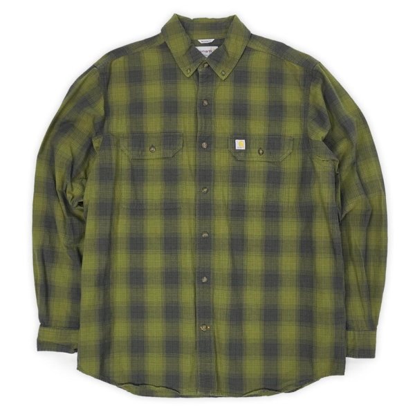 画像1: 00's Carhartt ボタンダウンシャツ “Ombre Plaid” (1)