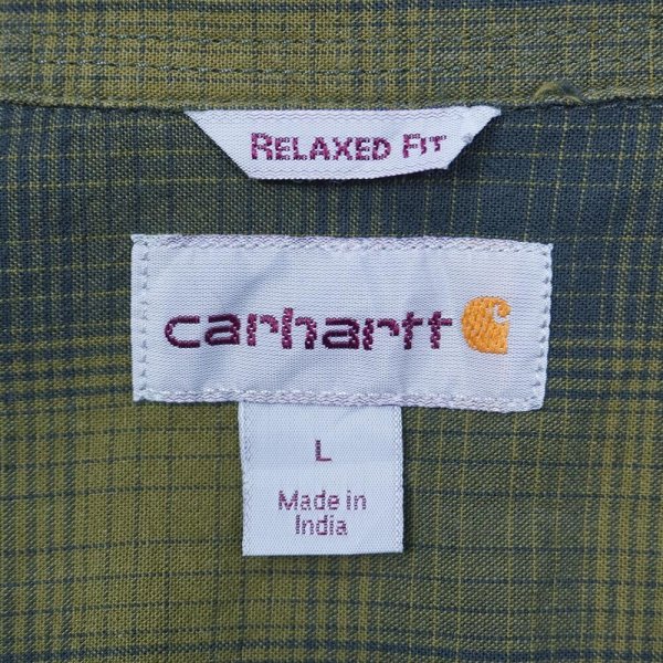 画像2: 00's Carhartt ボタンダウンシャツ “Ombre Plaid” (2)