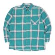 画像1: 90's SAUGATUCK プリントネルシャツ "OMBRE PLAID" (1)