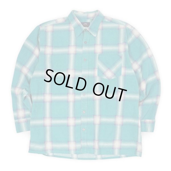 画像1: 90's SAUGATUCK プリントネルシャツ "OMBRE PLAID" (1)