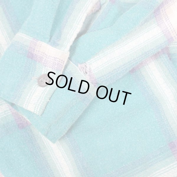 画像4: 90's SAUGATUCK プリントネルシャツ "OMBRE PLAID" (4)