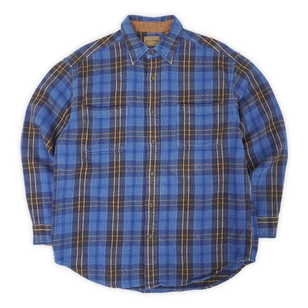 画像1: 90-00's ST JOHN'S BAY ヘビーネルシャツ "Blue Plaid" (1)