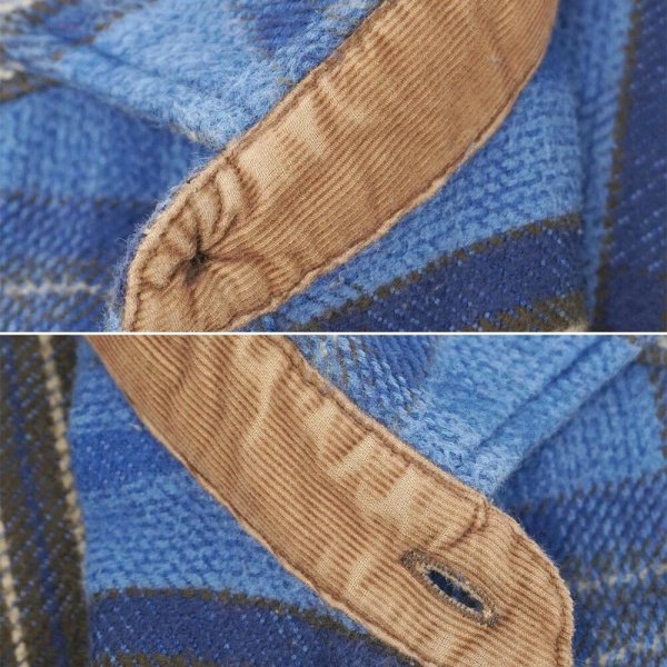 画像5: 90-00's ST JOHN'S BAY ヘビーネルシャツ "Blue Plaid" (5)