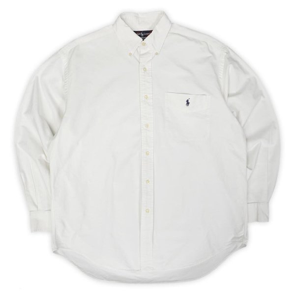 画像1: 90's Polo Ralph Lauren ボタンダウンシャツ “BIG SHIRT / sizeM” (1)