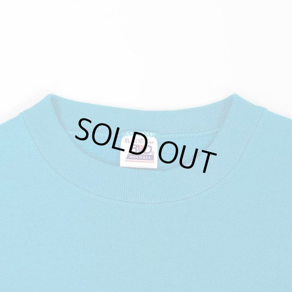 画像3: 90's BVD ブランクスウェット "MADE IN USA / TURQUOISE BLUE" (3)