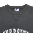 画像3: 90's Champion カレッジプリント 前Vスウェット "FADE BLACK" (3)