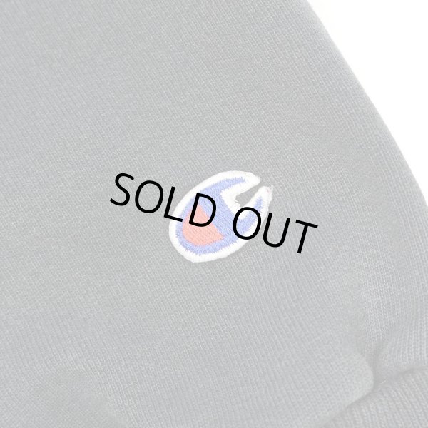 画像4: 90's Champion カレッジプリント 前Vスウェット "FADE BLACK" (4)