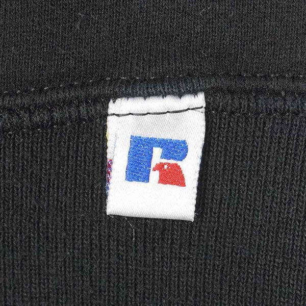 画像3: 90's RUSSELL プリントスウェット "BLACK / MADE IN USA" (3)