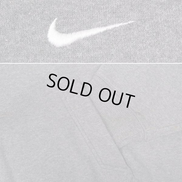 画像3: 00's NIKE ロゴ刺? スウェットパーカー “CHARCOAL GRAY” (3)