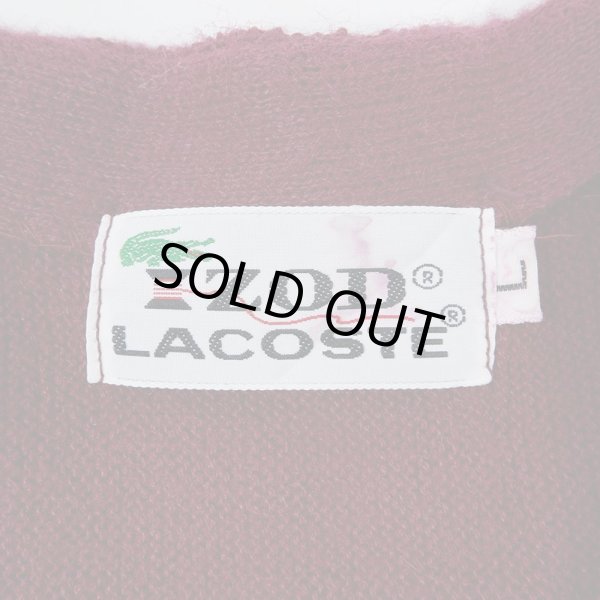 70's IZOD LACOSTE アクリルニット カーディガン 