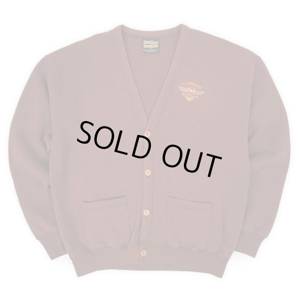 画像1: 90's B Wear スウェットカーディガン "MADE IN USA / Claymont Mustangs" (1)