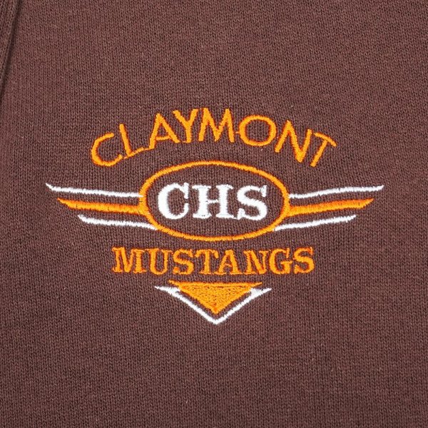 画像3: 90's B Wear スウェットカーディガン "MADE IN USA / Claymont Mustangs" (3)