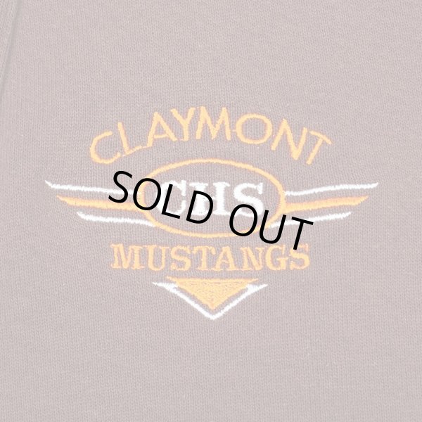 画像3: 90's B Wear スウェットカーディガン "MADE IN USA / Claymont Mustangs" (3)