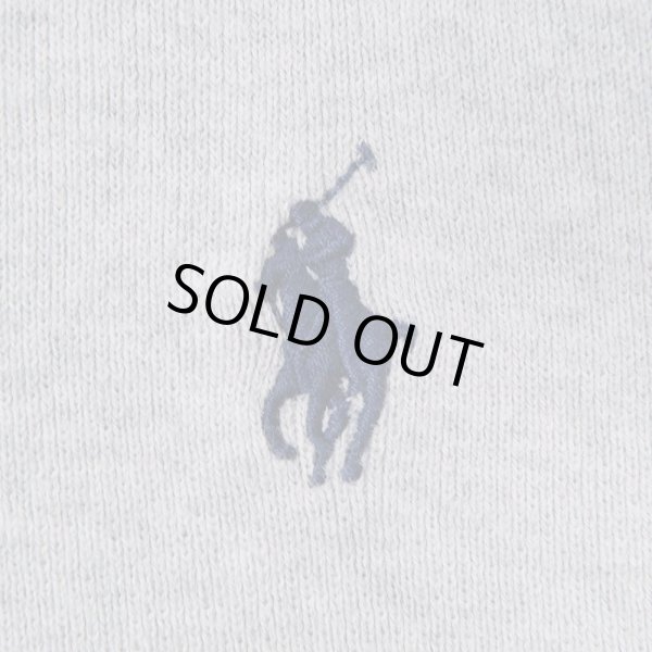 画像2: 00's Polo Ralph Lauren Vネック コットンニットベスト “GRAY” (2)
