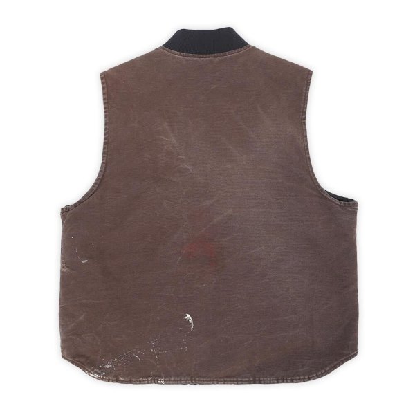 画像2: 00's Carhartt ダックベスト "V02 DKB" (2)