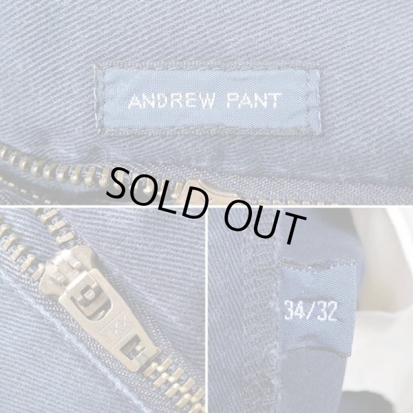 画像4: 90's Polo Ralph Lauren 2タック チノトラウザー “ANDREW PANT / NAVY” (4)