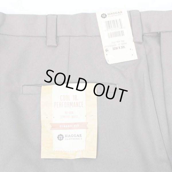 画像3: 00's HAGGAR 2タック スラックス "DEADSTOCK / W32 L32" (3)