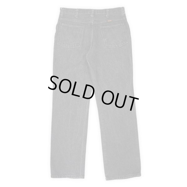 画像2: Early 00's RUSTLER 87621BK 先染めブラックデニムパンツ "W34 L30" (2)