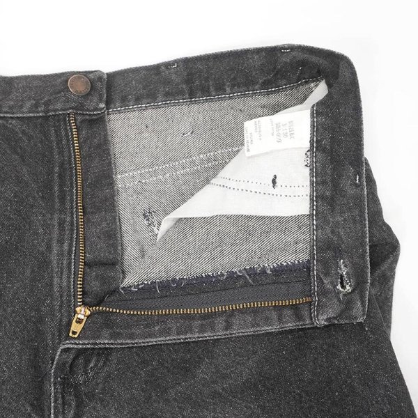 画像3: Early 00's RUSTLER 87621BK 先染めブラックデニムパンツ "W34 L30" (3)