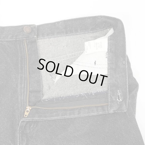 画像3: Early 00's RUSTLER 87621BK 先染めブラックデニムパンツ "W34 L30" (3)