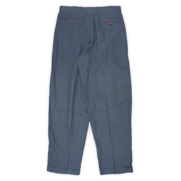 画像2: 90's Banana Republic 2タック リネントラウザー "W31 L32" (2)
